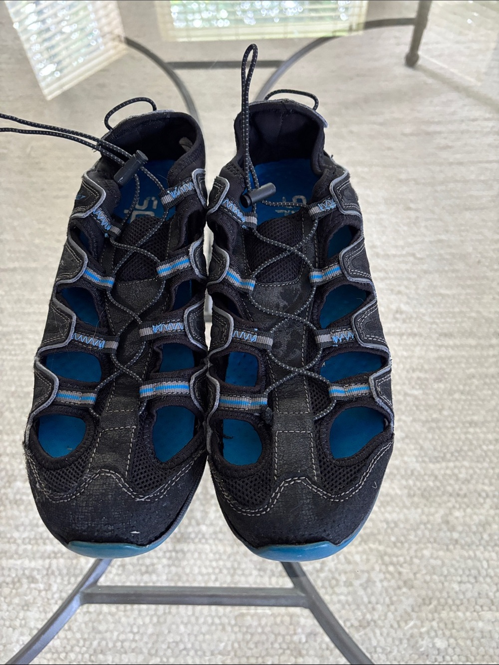 Speedo Black and Blue Trail Water Shoe